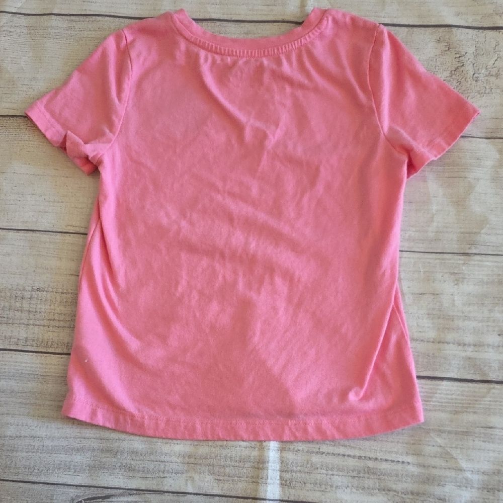 Bubblegum Pink Short Sleeve Tee with Crew Neck - Picture 4 of 4